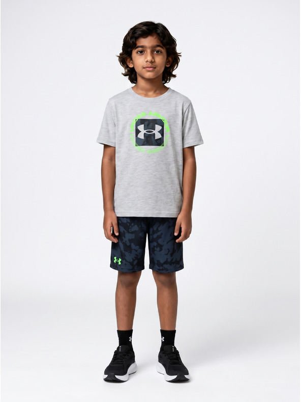 Under Armour Fantovski set Under Armour UA PRINTED SS SHORT SET-GRY