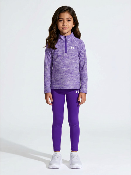 Under Armour Dekliški set Under Armour UA 1/4 ZIP LEGGING SET-BLU