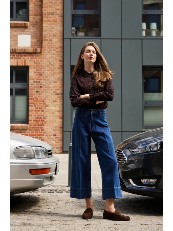 Moodo Culotte kavbojke temno modre Moodo
