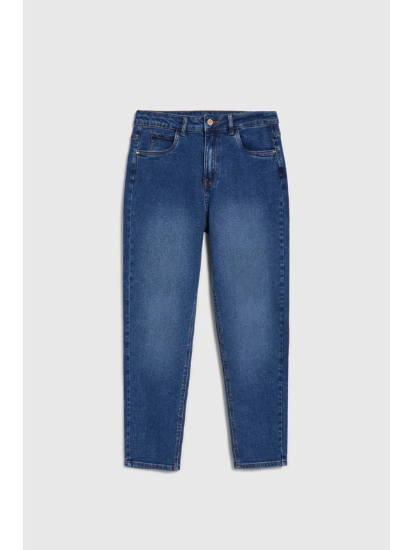 Moodo Jeans mom fit temno modri Moodo