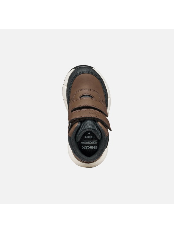Geox Temno rjava fantovska kotnikova obutev Geox Flexyper Mini