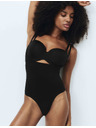 Marks & Spencer Oblikovalnega brezsivnega body Own Bra Body Marks & Spencer črna