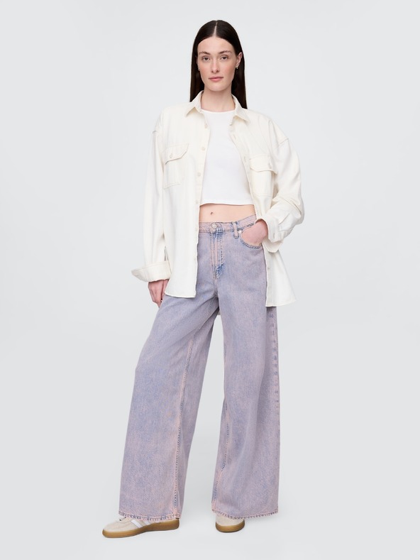 GAP Jeans Rose Mist Pink ohlapni GAP