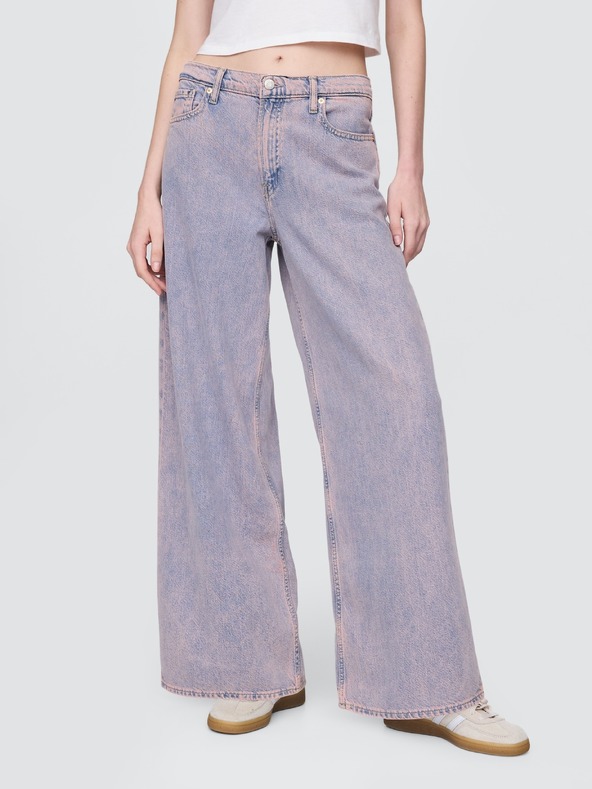 GAP Jeans Rose Mist Pink ohlapni GAP