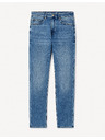 Celio Modre moške kavbojke ravnega kroja Celio C15 Stlmaille