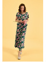 Moodo Zelene cvetne culotte hlace