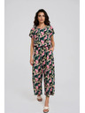 Moodo Zelene cvetne culotte hlace