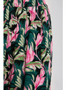 Moodo Zelene cvetne culotte hlace