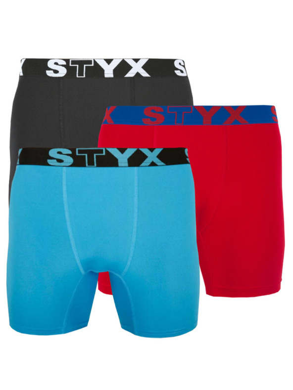 Styx Komplet treh - moške funkcijske boksarke Styx vecbarvne