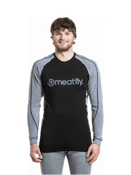 Meatfly Meatfly moška merino majica Carl Charcoal Heather