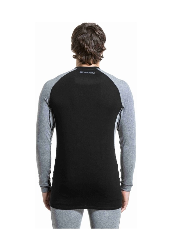 Meatfly Meatfly moška merino majica Carl Charcoal Heather