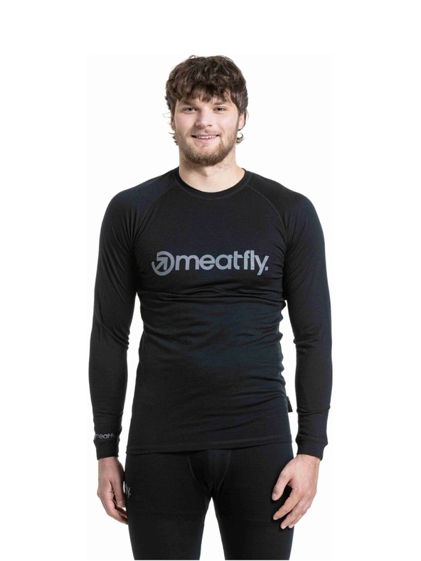 Meatfly Meatfly moška merino majica Bernie Black