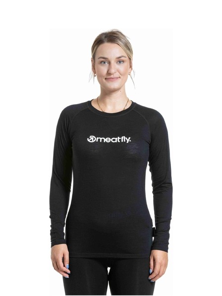 Meatfly Meatfly ženska merino majica Lacey Black