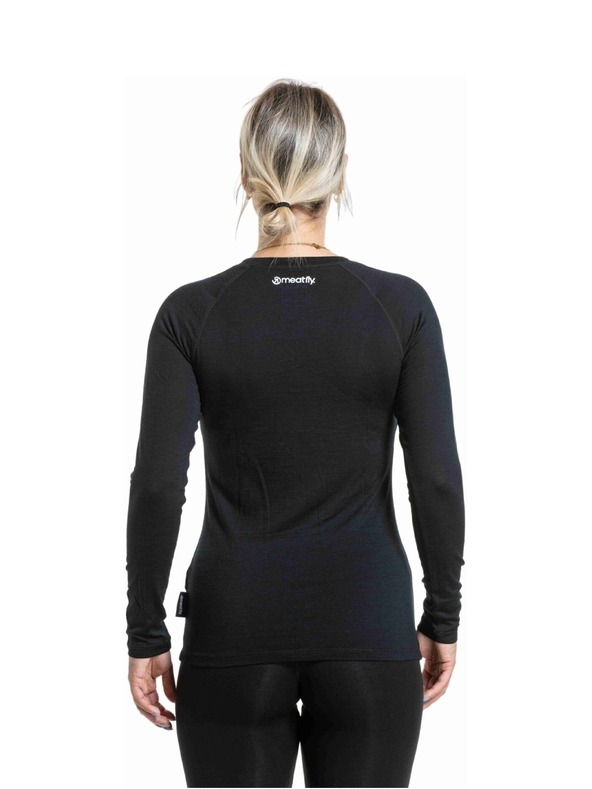 Meatfly Meatfly ženska merino majica Lacey Black