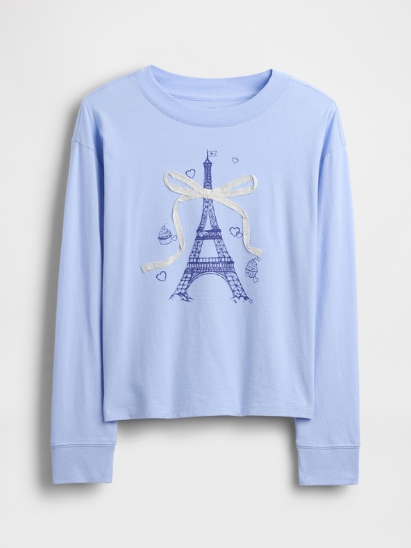 GAP Otroška oversize majica z logotipom Gap & Disney GAP