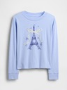 GAP Otroška oversize majica z logotipom Gap & Disney GAP