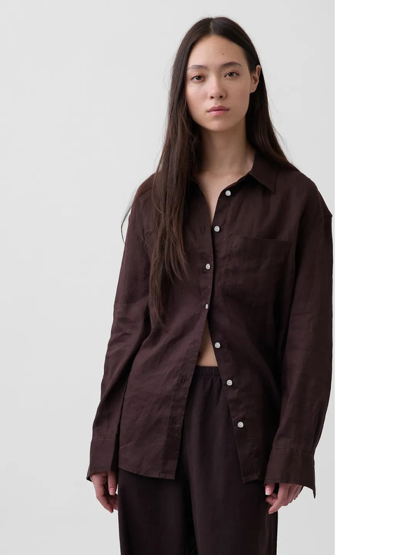 GAP Lanena oversize srajca GAP