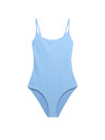 Marks & Spencer Svilene plavalne obleke z ovalnim izrezom Marks & Spencer modra