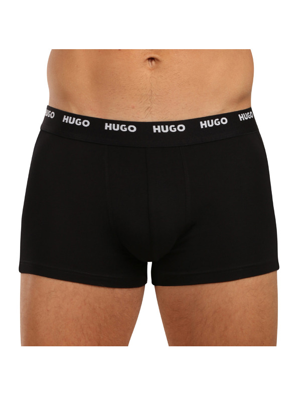 HUGO Komplet petih - moške boksarice HUGO črne