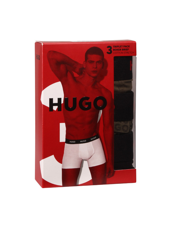 HUGO Komplet treh - moške boksarice HUGO večbarvne