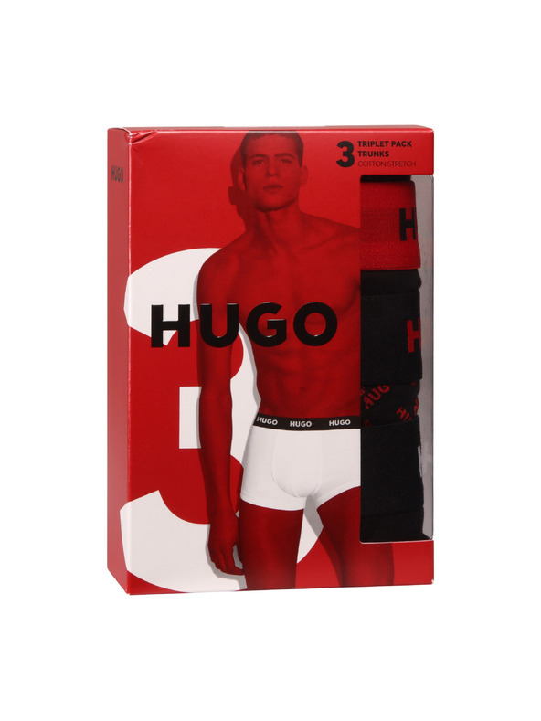 HUGO Komplet treh - moške boksarice HUGO večbarvne