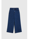 Moodo Modre jeans hlače z wide leg krojem Moodo
