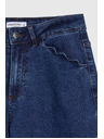 Moodo Modre jeans hlače z wide leg krojem Moodo