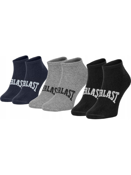Everlast Komplet treh - gležnjarke nogavice Everlast večbarvne