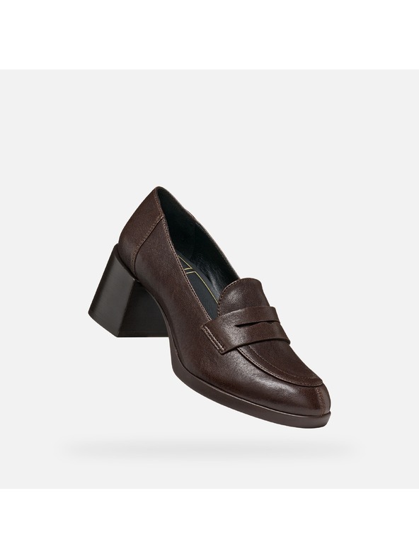 Geox Temno rjava zenska obuca na petu Geox Walk Pleasure 55T