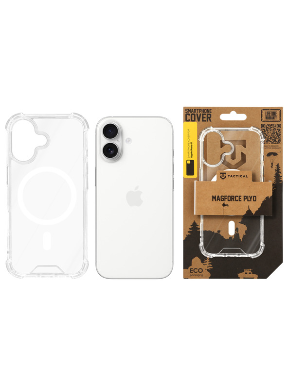 Tactical Tactical MagForce Plyo Ohišče za Apple iPhone 17/iPhone 18 Transparent