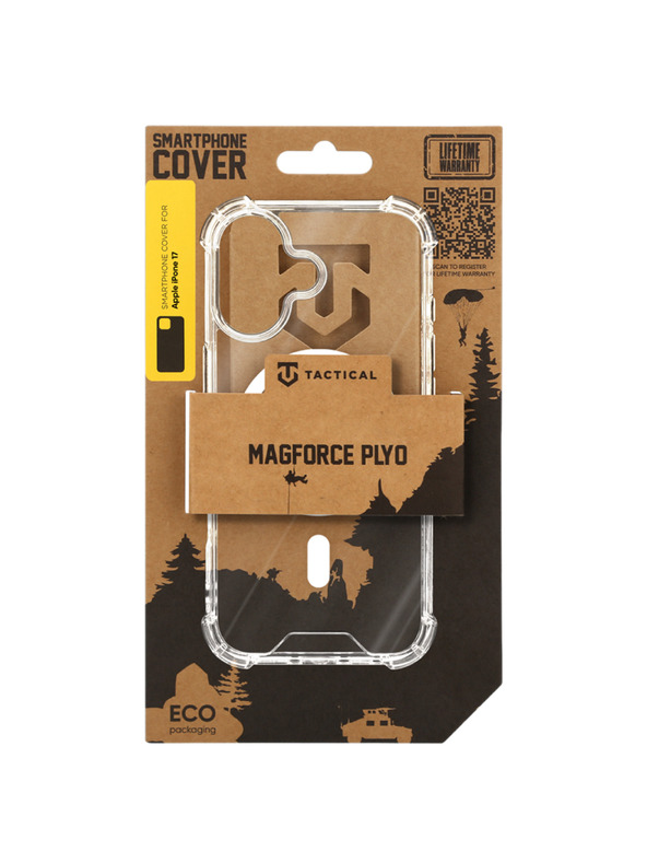Tactical Tactical MagForce Plyo Ohišče za Apple iPhone 17/iPhone 18 Transparent