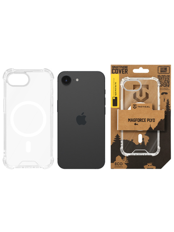 Tactical Tactical MagForce Plyo Ovitek za Apple iPhone 16e/17e Transparent