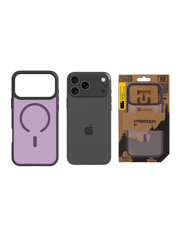 Tactical Tactical MagForce Hyperstealth Zaščita za Apple iPhone 17 Pro Max/18 Pro Max Burgundy Smoke