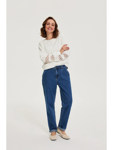 Moodo Gladke jeans modre Moodo
