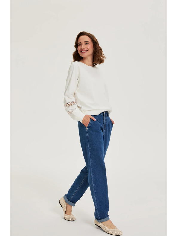 Moodo Gladke jeans modre Moodo