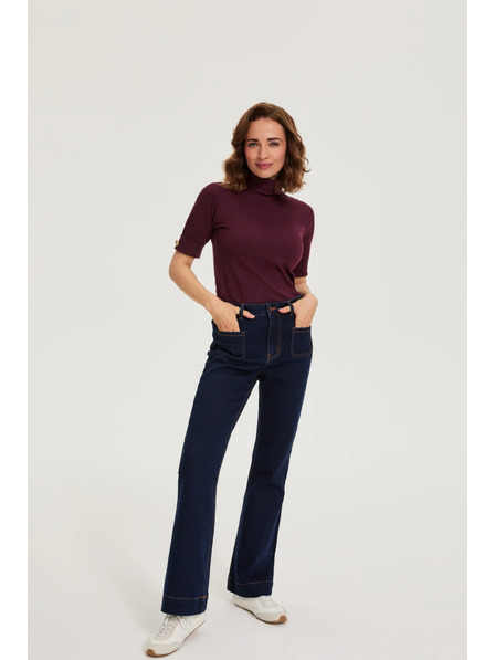Moodo Bootcut jeans temno modri Moodo