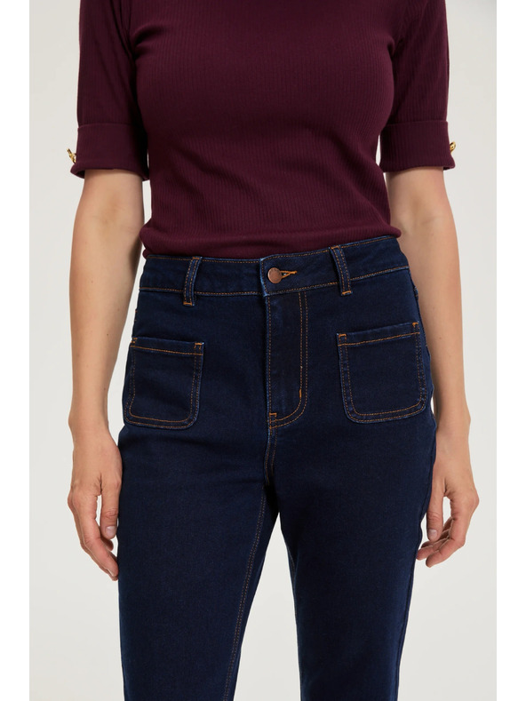 Moodo Bootcut jeans temno modri Moodo