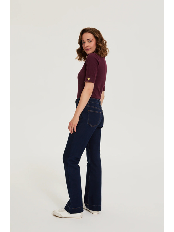 Moodo Bootcut jeans temno modri Moodo