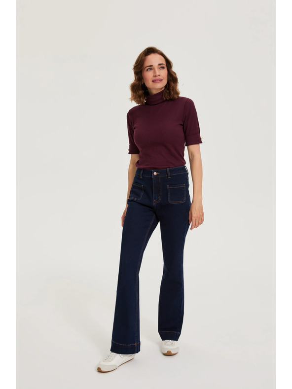 Moodo Bootcut jeans temno modri Moodo