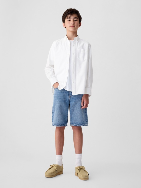 GAP Otroška oxford uniformna srajca GAP