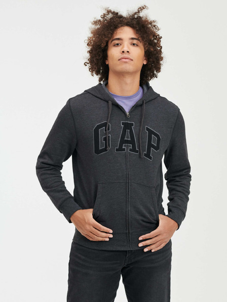 GAP Mikina z logotipom Gap na zadrgo