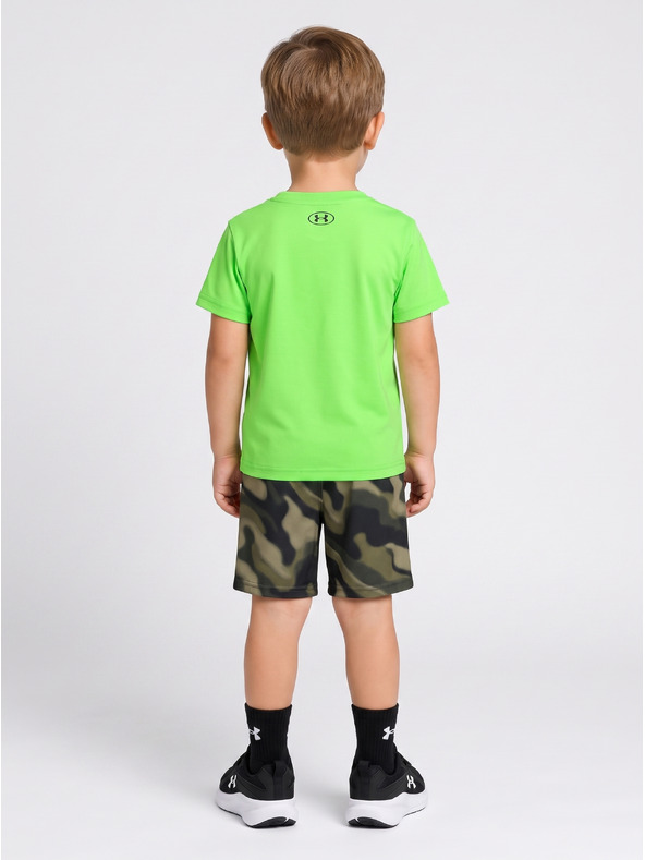 Under Armour Fantovski set Under Armour UA TECH PRINTED SS SHORT SET-GRN
