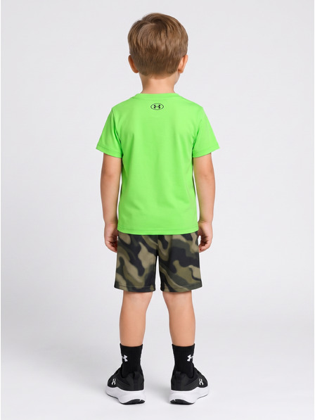 Under Armour Fantovski set Under Armour UA TECH PRINTED SS SHORT SET-GRN
