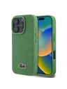 Lacoste Lacoste Iconic Petit Pique Woven Logo MagSafe Zadnji Ovitek za iPhone 16 Pro Green