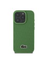 Lacoste Lacoste Iconic Petit Pique Woven Logo MagSafe Zadnji Ovitek za iPhone 16 Pro Green