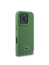 Lacoste Lacoste Iconic Petit Pique Woven Logo MagSafe Zadnji Ovitek za iPhone 16 Pro Green
