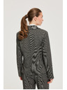 Moodo Enostranski blazer siv Moodo