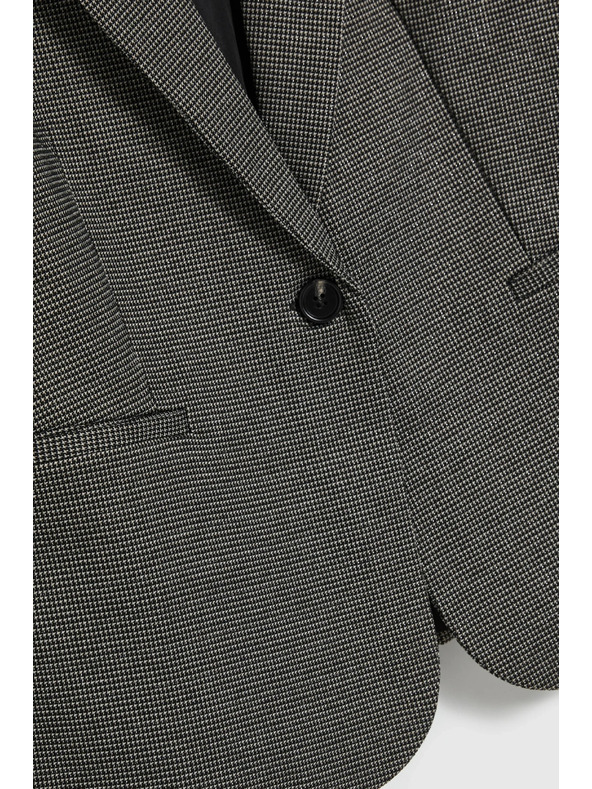 Moodo Enostranski blazer siv Moodo