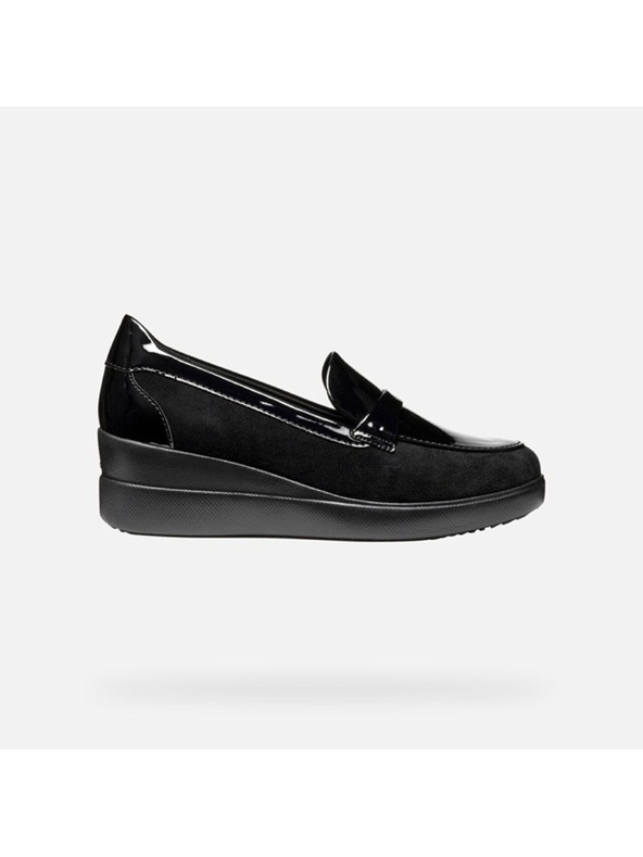 Geox Črni ženski mokasini Geox Stardust