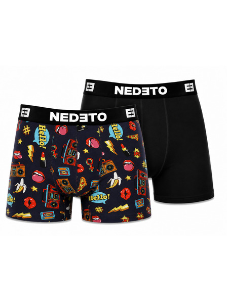 Nedeto Komplet dveh - moške boksarice Nedeto večbarvne